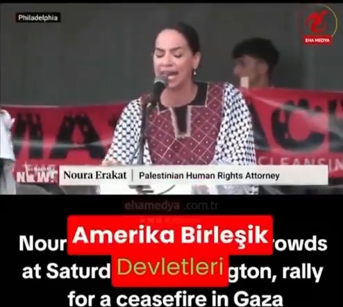 New Jersey Rutgers Üniversitesi, Profesör Noura Erakat: ▪️"Şu anda buradayız çünkü Filistin, Batı evrenselciliğinin çıplak ikiyüzlülüğünü ortaya çıkardı." ▪️"İsrail ve ABD, Filistin’de devam eden Nakba’nın suç ortağıdır. Birlikte uluslararası hukuku değersiz hale getiriyorlar."