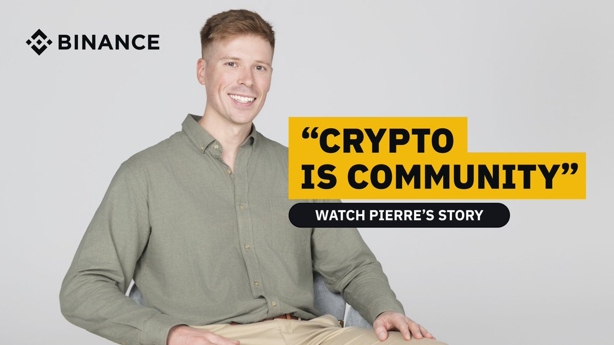 At the heart of #Binance is our community, and we're grateful that we recently got to sit down with Pierre. Since learning about Binance in 2017, he has become a proud Binance Angel and attended multiple events with us! Learn more about #CryptoIsBetter ⤵️