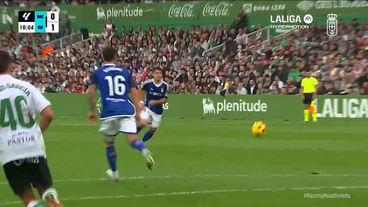 El de Seoane no computaba ๐ y este es el misil de Colombatto disparando desde su casa: ๐ฌ C/ Isidro Lรกngara s.n. #LALIGAHighLights #RealOviedo ๐ตโช