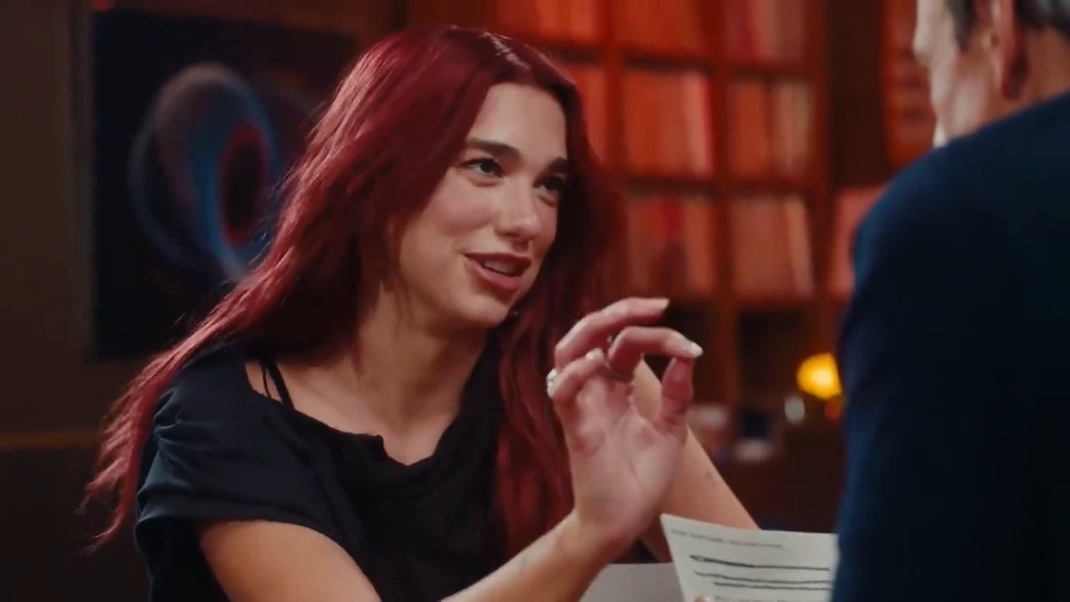Dua Lipa swears in Albanian during a recent interview.