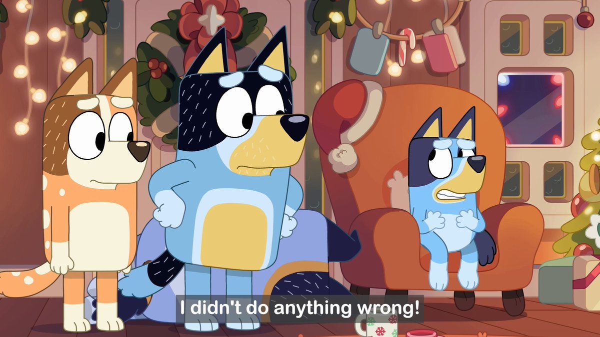 Be nice this holiday season 🎄 💙 #BlueyChristmas