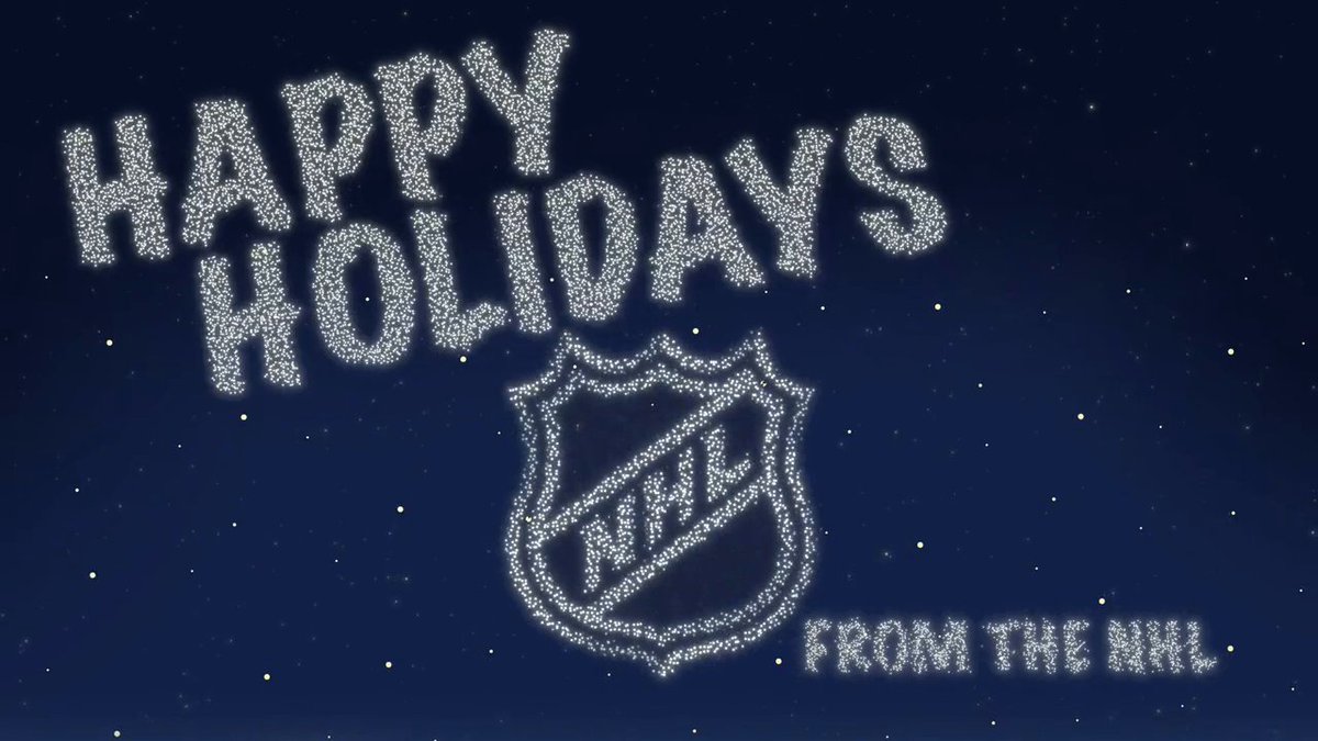 Warmest wishes from the NHL. 🎁