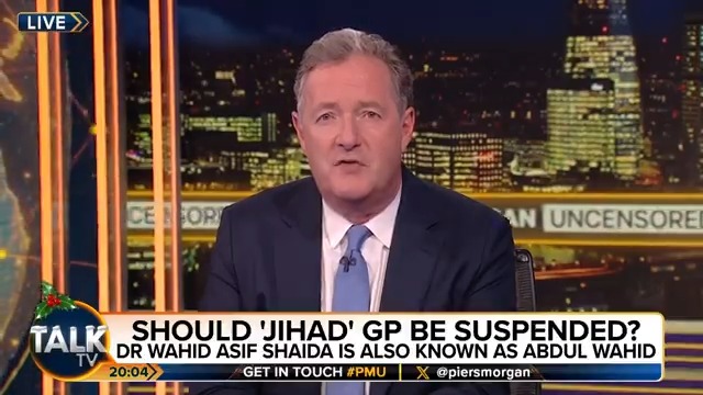 "I have no problem with Islam as a religion or with Muslims... "I'm anti-terrorists and anti those who support terrorists." Piers Morgan responds to the response he's had from last night's interview with Abdul Wahid. Piers Morgan | Talk | #PMU