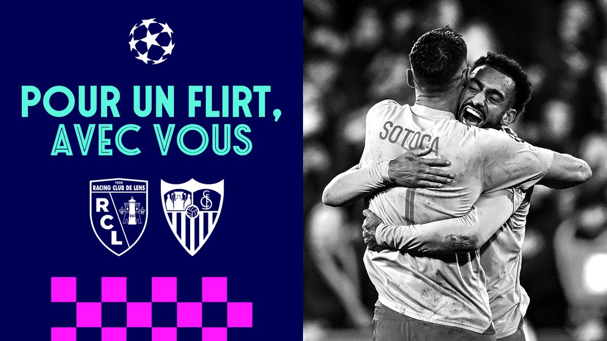 Pour un flirt en ๐ฌ๐๐๐๐๐... avec ๐๐๐๐ ๐ถ #FierDEtreLensois #RCLSevillaFC #UCL