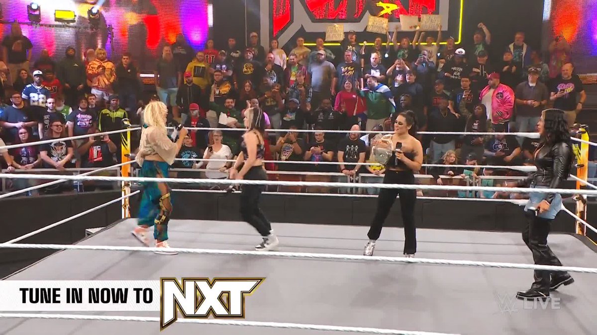 IT'S GOING DOWN! Nikkita Lyons and LYRA VALKYRIA just sent a message to The Bea's Knees. 👑 🐝 and @CoraJadeWWE 👊 #WWENXT