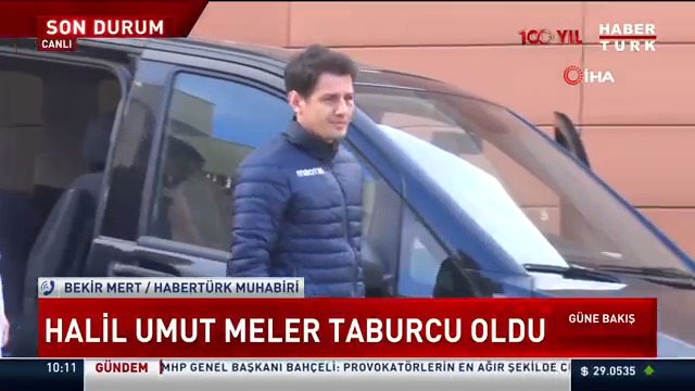 Halil Umut Meler taburcu oldu.