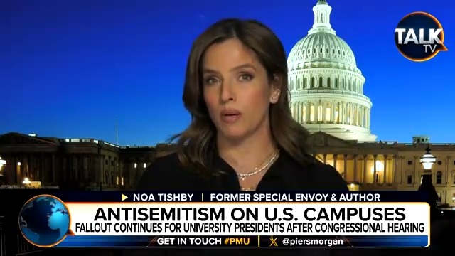 "We will need the moderate Arab countries and the moderate Arab people in the region to speak up." Jewish actress and activist Noa Tishby appeals to Piers Morgan's Middle Eastern audience to speak up against Hamas. Noa Tishby | Piers Morgan | Talk | #PMU