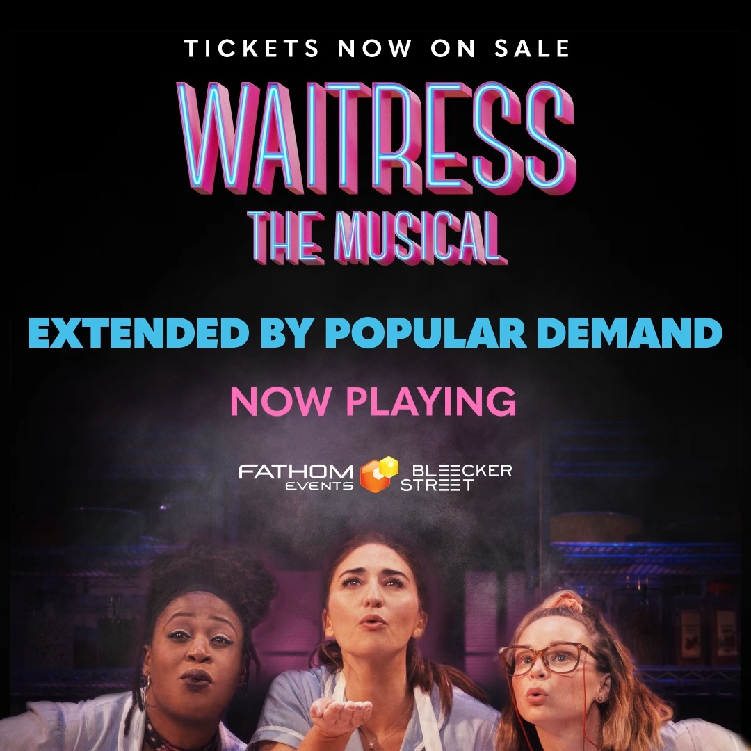 Due to popular demand, WAITRESS: THE MUSICAL is being extended in theaters nationwide! If you missed it this past weekend, you have another chance to indulge in this delectable delight. Get tickets at #WaitressTheMusical