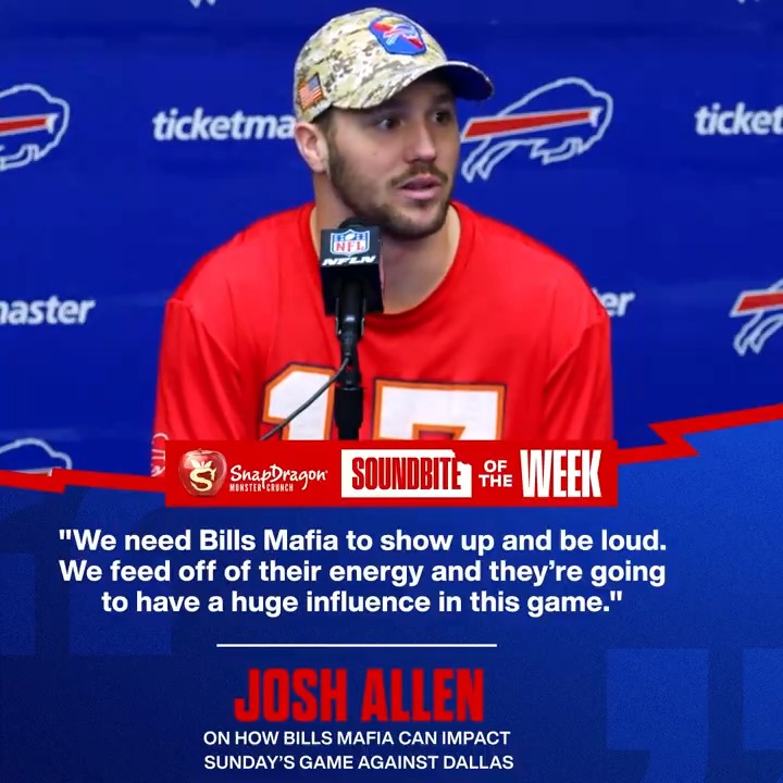 QB1 has a challenge for Bills Mafia this Sunday... SnapDragon Apples | Josh Allen