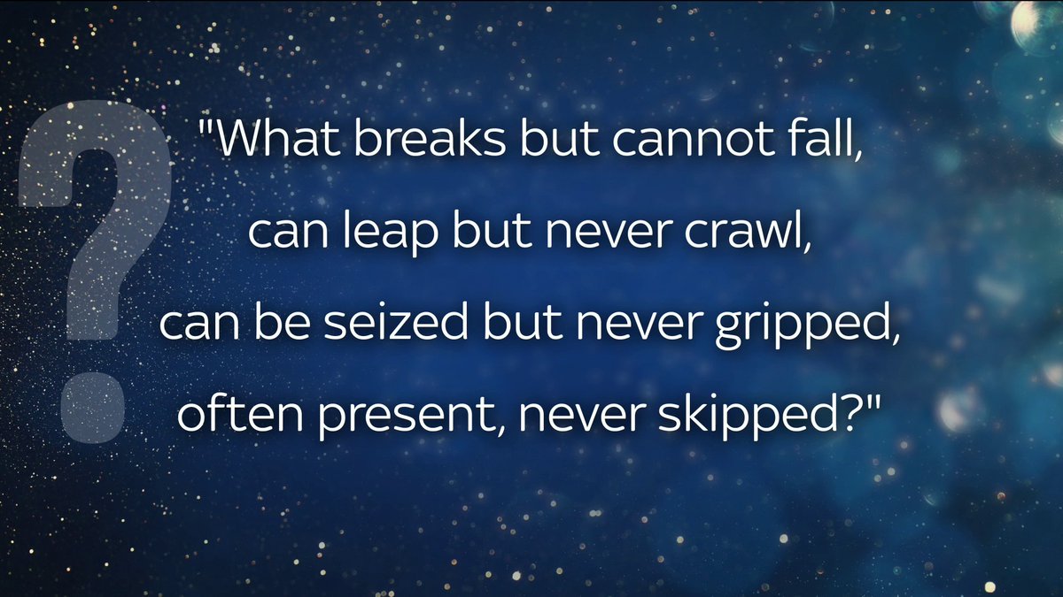 Can you figure out this year's annual Christmas challenge by GCHQ? 🤔 "What breaks but cannot fall, can leap but never crawl, can be seized but never gripped, often present, never skipped?" Share your answers in the comments ⬇