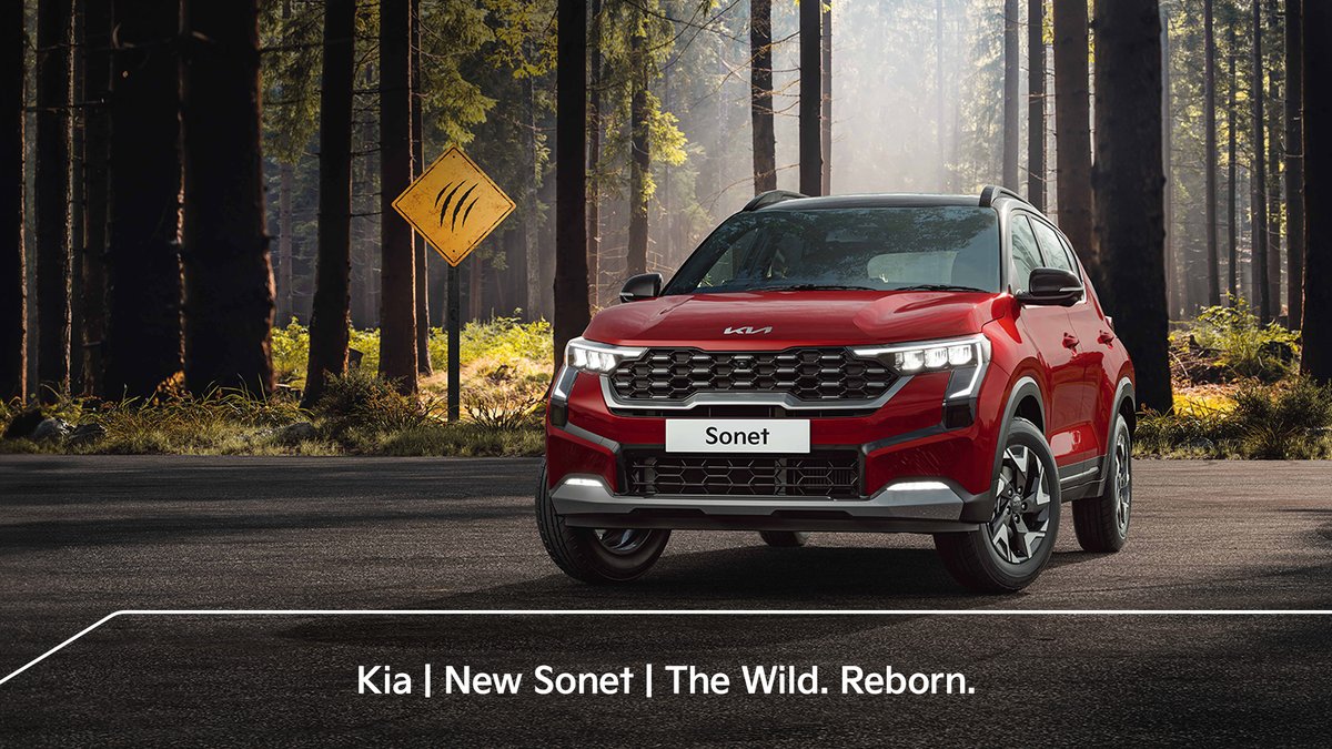 Presenting the new Sonet. In a world gone tame, the new Sonet is here to set you free! Bookings open 20th Dec. Unlock priority delivery* with K-Code. Valid only on 20th Dec. #KiaIndia #KiaSonet #TheWildReborn #TheNewSonet #WildByDesign #TheNextFromKia #MovementThatInspires