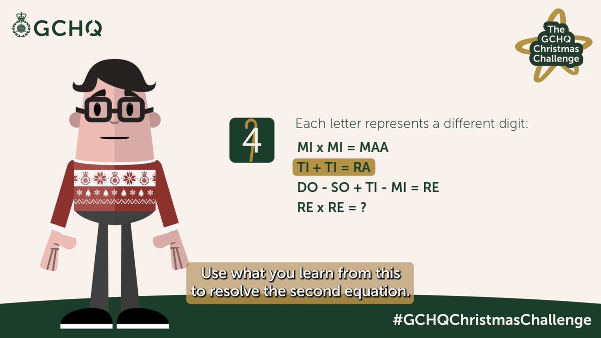 How are you getting on with the #GCHQChristmasChallenge? Colin’s back to help guide you through question four!