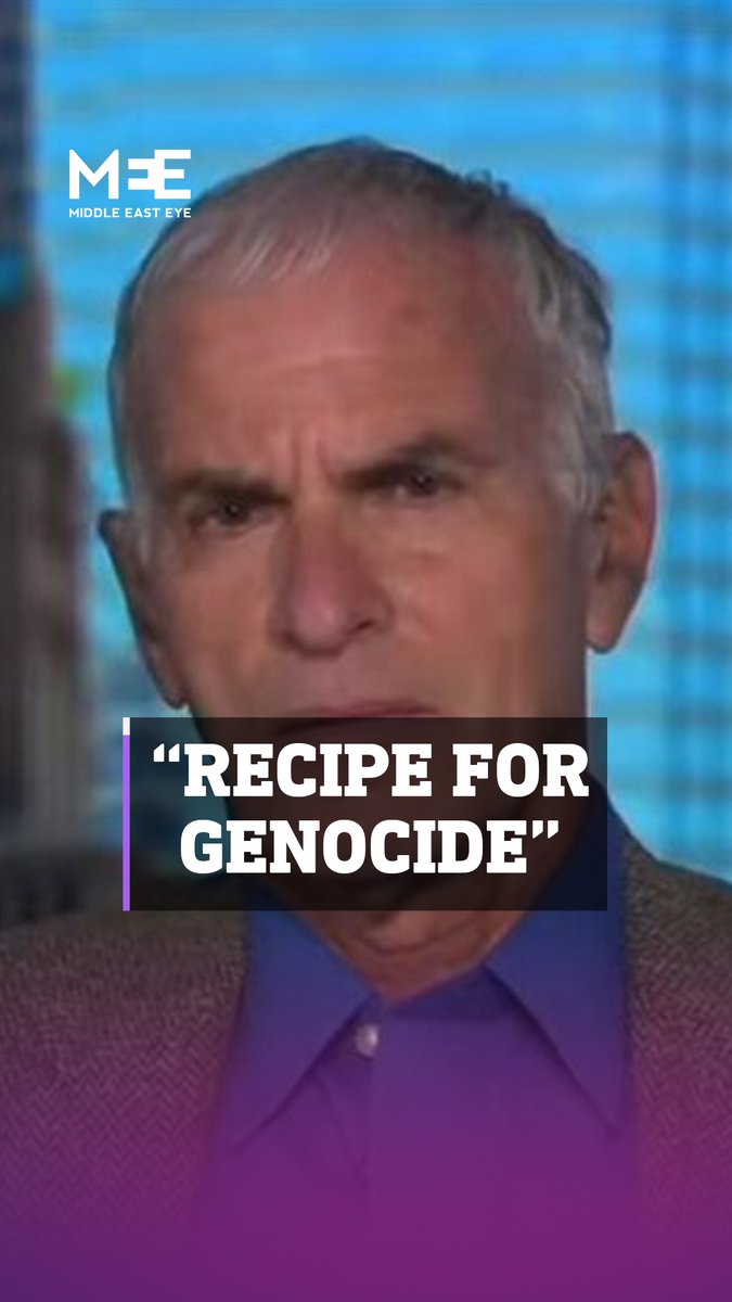 Jewish American political scientist and activist Norman Finkelstein highlights what Israel set as their goals from the get-go and describes them as a "recipe for genocide"