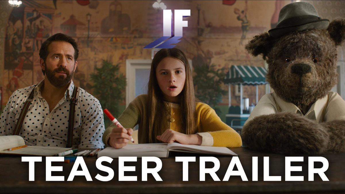 The first trailer for John Krasinski’s ‘IF’ has been released. Starring Ryan Reynolds, John Krasinski, Steve Carell, Phoebe Waller-Bridge, Matt Damon, Alan S Kim and Emily Blunt. In theaters on May 17.