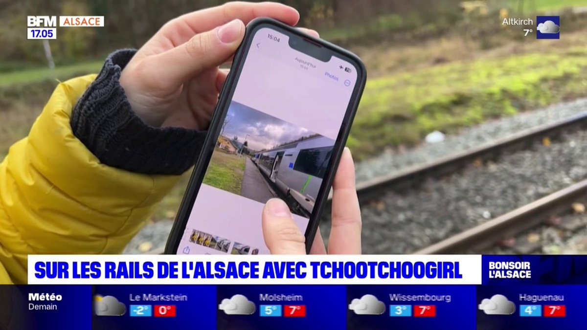 Katia alias "TchoutchouGirl", partage son quotidien de conductrice de train sur les rails d'Alsace sur les réseaux sociaux