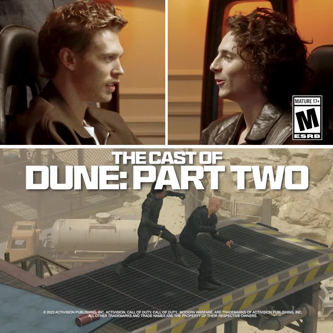 It’s time to settle this score on the only place we know 😤 Dune: Part Two’s Timothée Chalamet and Austin Butler face-off on Rust, as they play their Dune Operators for the first time in Call of Duty 🔥