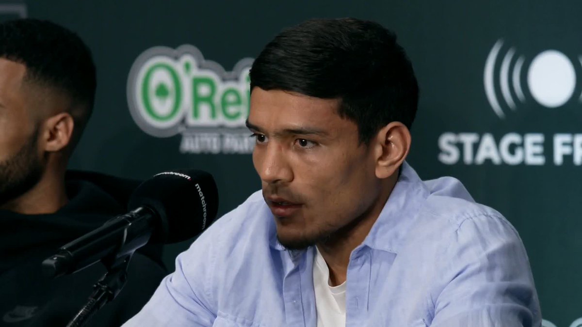 🗣️ “I believe I won my last fight but that doesn't matter right now. I'm taking Gonzalez very seriously!” - M.J. 'KAKA' Akhmadaliev #AkhmadalievGonzalez #RodriguezEdwards