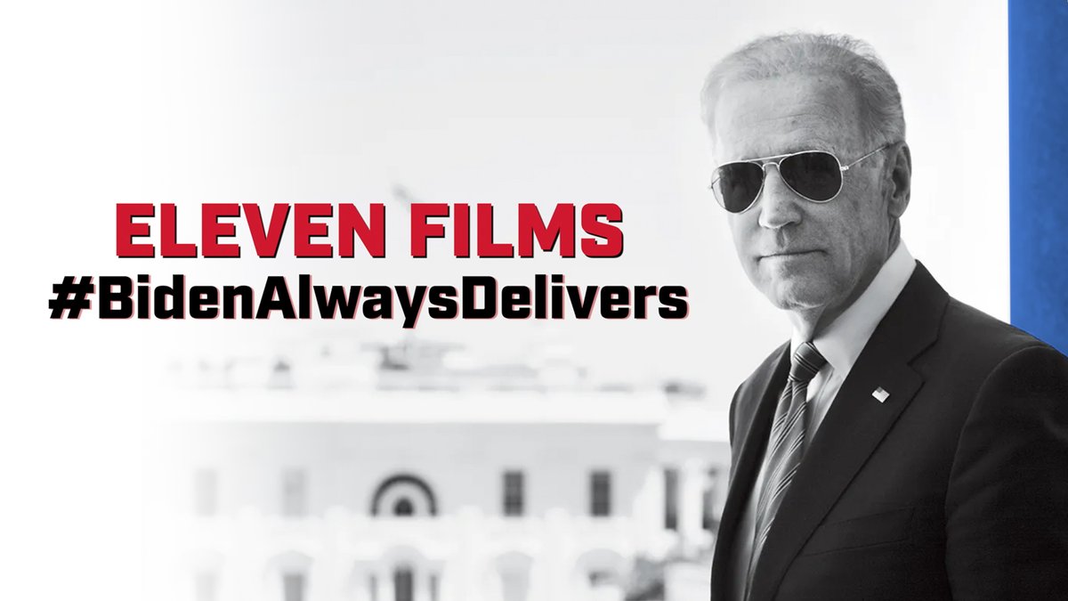 🚨NEW ELEVEN FILMS🚨 In just under 3 years, Joe Biden has delivered unlike any President in modern history. 🇺🇸 If you're voting for Biden in 2024 repost: #BidenAlwaysDelivers