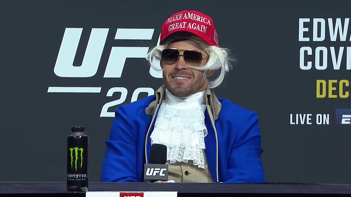 WHAT ON EARTH JUST HAPPENED 😂 Tony Ferguson and Colby Covington just did a full 360. #UFC296 | Saturday | TNT Sports Box Office