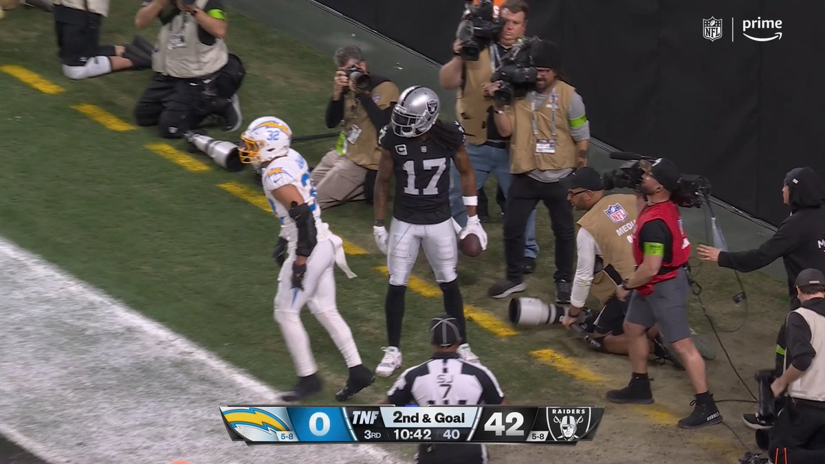 All nine Las Vegas Raiders touchdowns tonight 🔥