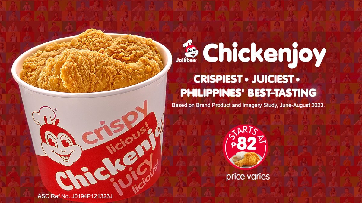 Are you a #CHICKENJOYER? Join millions in celebrating the crispiest, juiciest, best-tasting fried chicken. Take a bite and proudly be a Chickenjoyer 🍗🎉