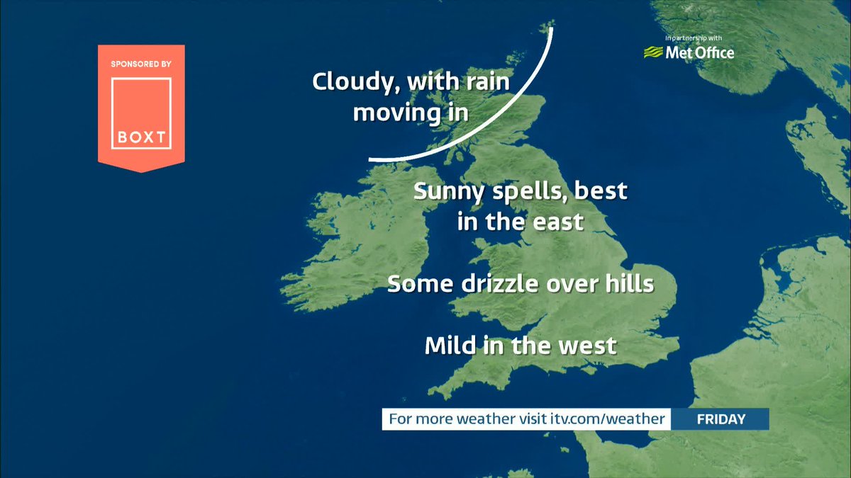 Dry for most of us today however, clouds will thicken bringing some spots of rain and drizzle ☔️ Laura Tobin. has the weather forecast.