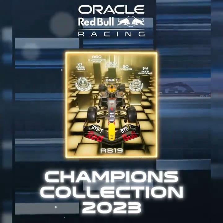 Own a piece of racing history with the Oracle Red Bull Racing Champions Collection 2023 🤩 A limited-edition digital collectable celebrating a record-breaking season 💯 Bybit || Sui 🤝