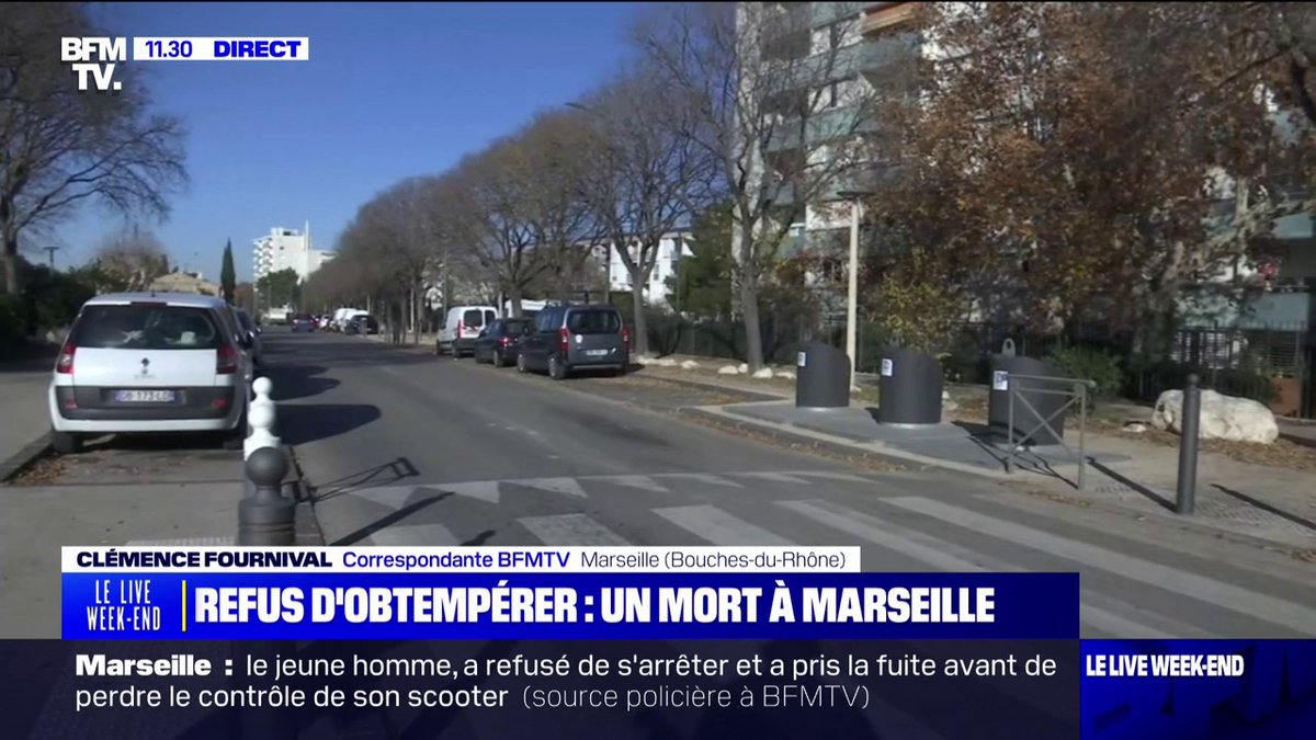 Marseille: un jeune homme est mort la nuit dernière après un refus d'obtempérer