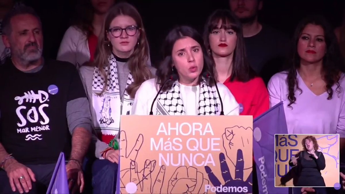 "Tiene que terminar de nacer ese nuevo mundo 🟣Feminista 🟣Anticapitalista 🟣Ecologista 🟣Antirracista" #PodemosMásQueNunca para volver a lo importante. 📹Irene Montero
