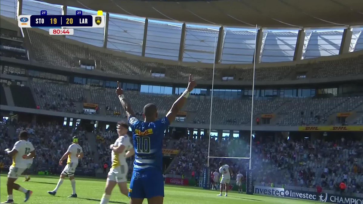 Manie Libbok WITH THE LAST KICK OF THE GAME 🥶 DHL Stormers down the reigning champs at the death 😱 #InvestecChampionsCup
