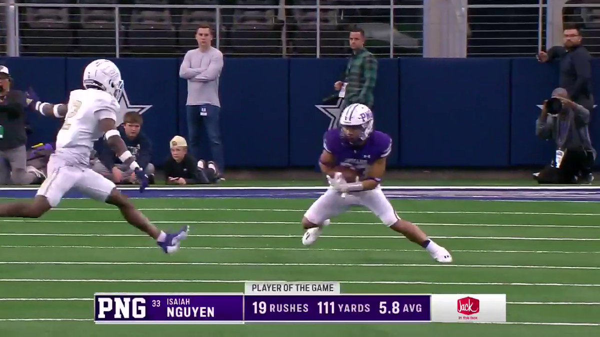 Your Player of the Game is Isaiah Nguyen 🏹 Jack in the Box | Texas UIL | #TXHSFB | #TXFBDays