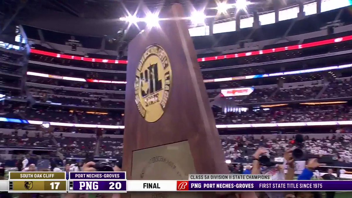 🏆 PNG HOISTS UP THE TROPHY FOR THE FIRST TIME SINCE 1975! 🏆 Jack in the Box | #UILState | Bally Sports is now FanDuel Sports Network | Texas UIL | SOC Football | PNG Indians