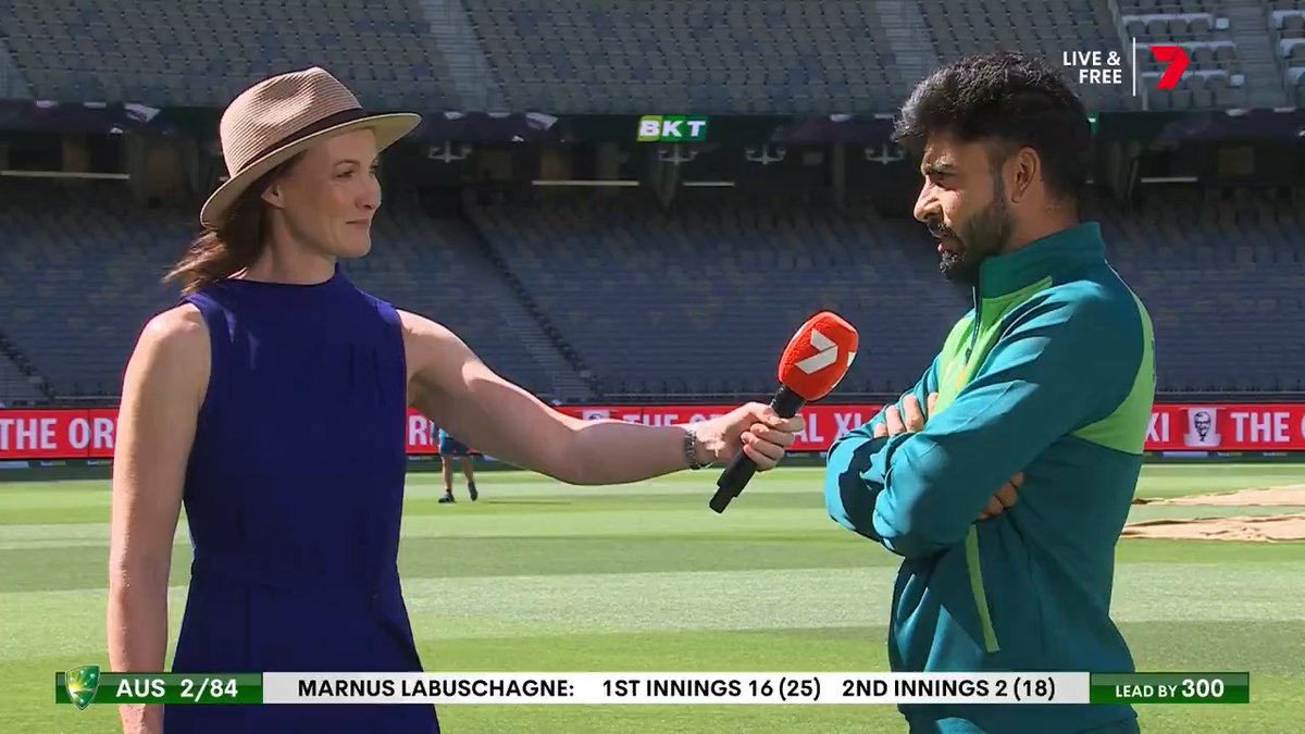 ๐ฃ๏ธ "Lots of people were pushing me to stop playing cricket and (saying) 'there's no hope.' There's always hope." From Pakistan, to Hawkesbury in Sydney, back to Pakistan, and now a Test debut. It's been a journey for Aamir Jamal. @alisonmitchell | #AUSvPAK๐ฃ๏ธ