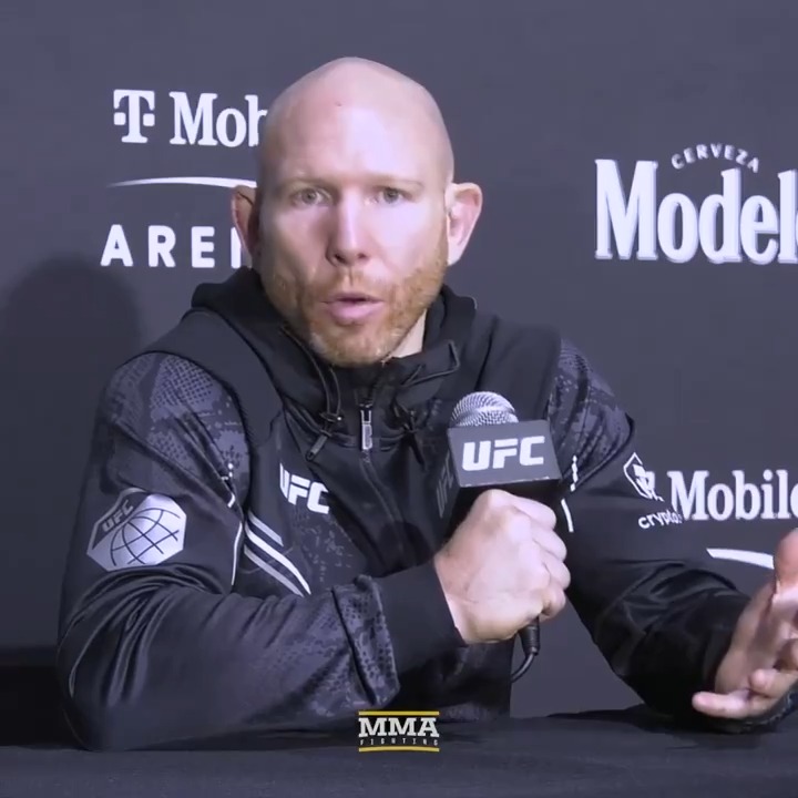 Josh Emmett says it was "hard to celebrate" after brutally knocking out Bryce Mitchell at #UFC296 “Wish him nothing but the best. I know he has a baby on the way, he’s building a house. We're all trying to achieve the same thing."