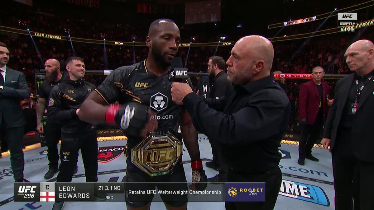 AND STILL 🏆 Leon Edwards retains the UFC welterweight title following a dominant performance at #UFC296