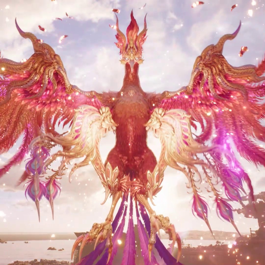 Introducing the summons Titan, Phoenix and Bahamut Arisen in Final Fantasy VII Rebirth. #FF7R