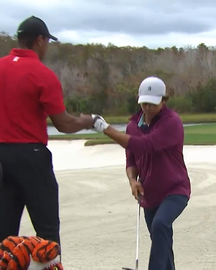 Bunker clinic courtesy of Team Woods 😮‍💨