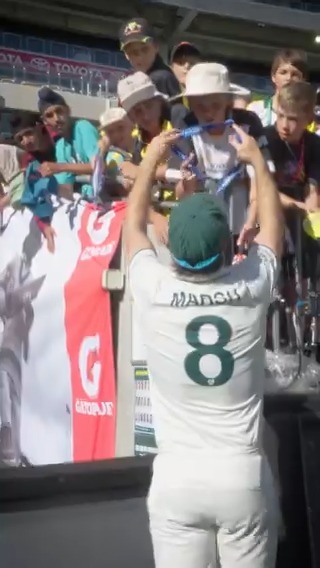 Mitch Marsh - what a guy! A special end to the West Test for this young fan. via