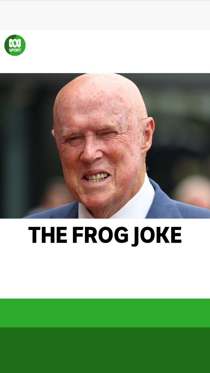 The first Test ended a day early? Well, then let's all once again enjoy Kerry O'Keeffe's frog joke. 🐸😂