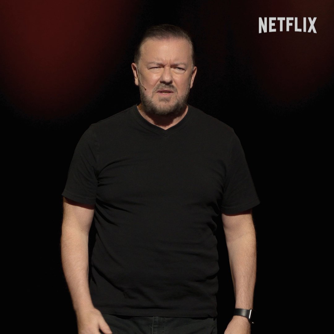 "The result is, we're all gonna be dead one day, and we're all gonna be dead forever." Season's Greetings from Ricky Gervais in his new special Armageddon. Coming 25 Dec.
