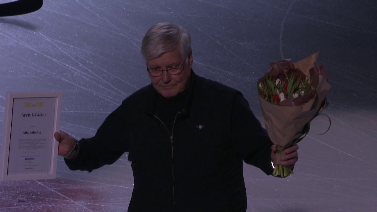 Inför nedsläpp mellan Brynäs och Kalmar prisades Stig Salming som Årets Gävlebo 👏🏆