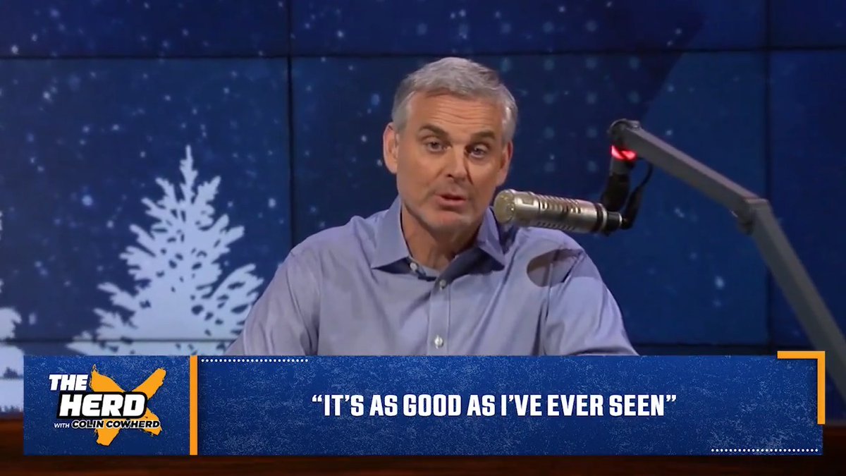 A moment for Christian McCaffrey... "I think he's the most talented running back ever." — @ColinCowherd