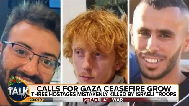 "What does that tragedy tell us about the way Israeli soldiers are treating Palestinian civilians?" Piers Morgan reacts to the IDF killing three of its own hostages in Gaza. Piers Morgan | Talk | #PMU