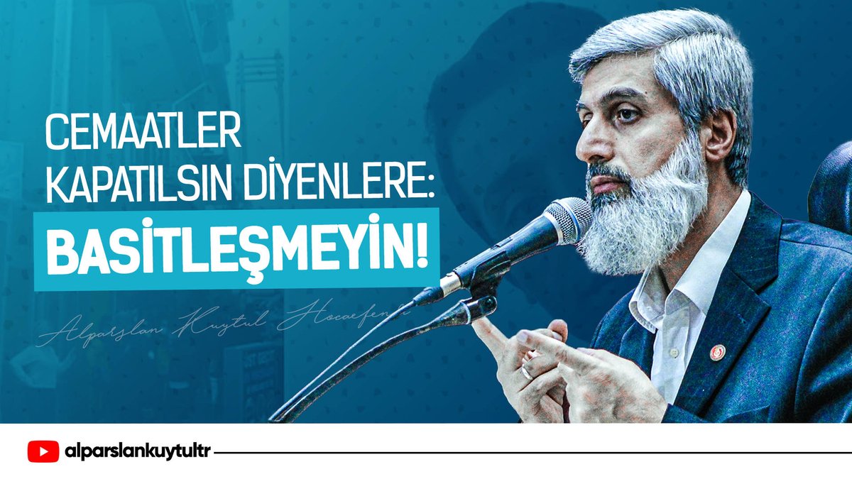 Bir olaya bakarak “Tüm tarikat ve cemaat yurtları kapatılmalı” demek basitleşmektir. #TarikatveCemaatlerKapatılsın