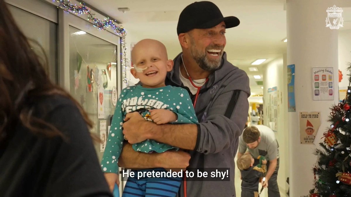 There's no room for shyness when the Liverpool FC manager is about! 😅 #ChristmasAtAlderHey