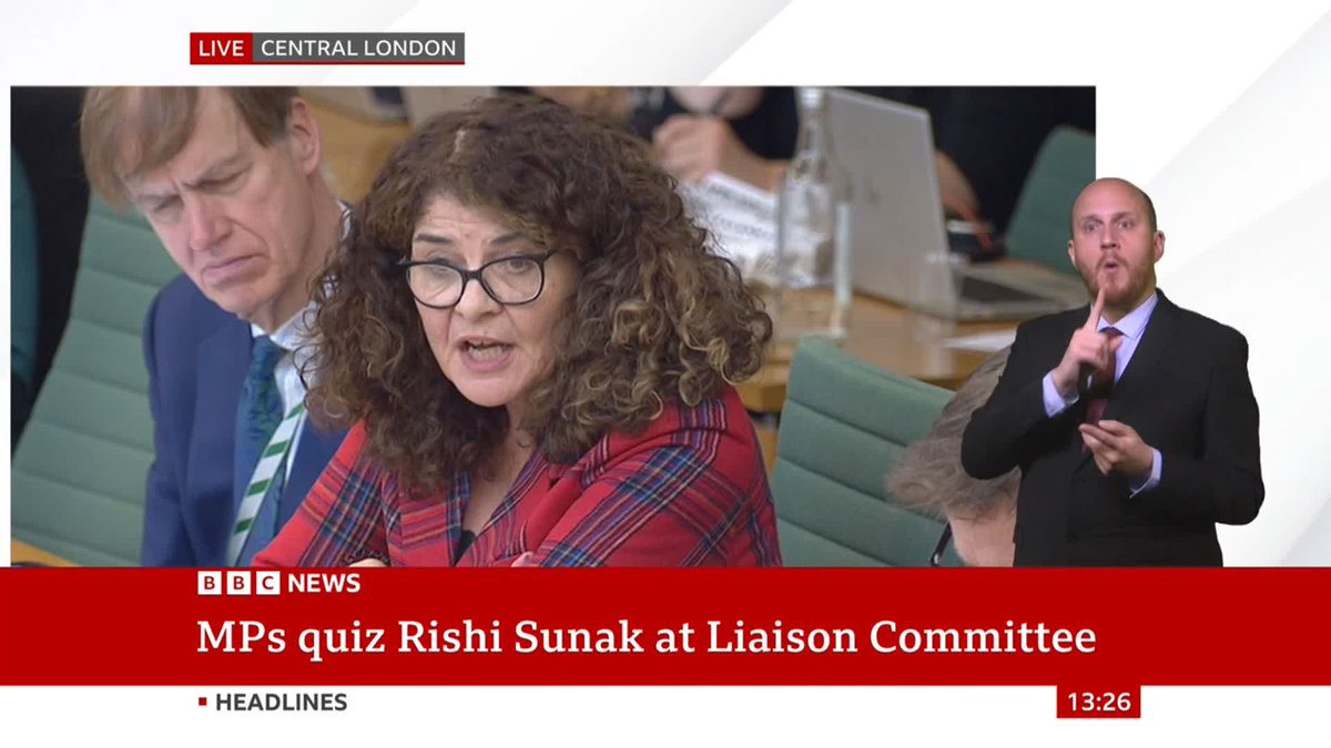 "There isn't a firm date on this" PM Rishi Sunak tells Dame Diana Johnson, his pledge to stop the boats "is not one of these things where there's a precise date estimate on it" Liaison Committee live: