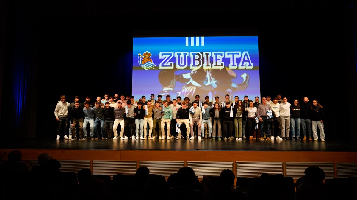 👏 Reconocimiento a los canteranos que recibieron la baja al final de la temporada pasada. 💙 Eskerrik asko! #Zubieta | #WeareReal