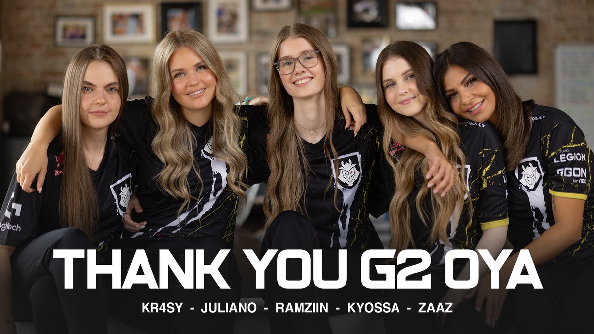 Today we say goodbye to G2 Oya. One last HOOOYYAHHHH for the team 🫡