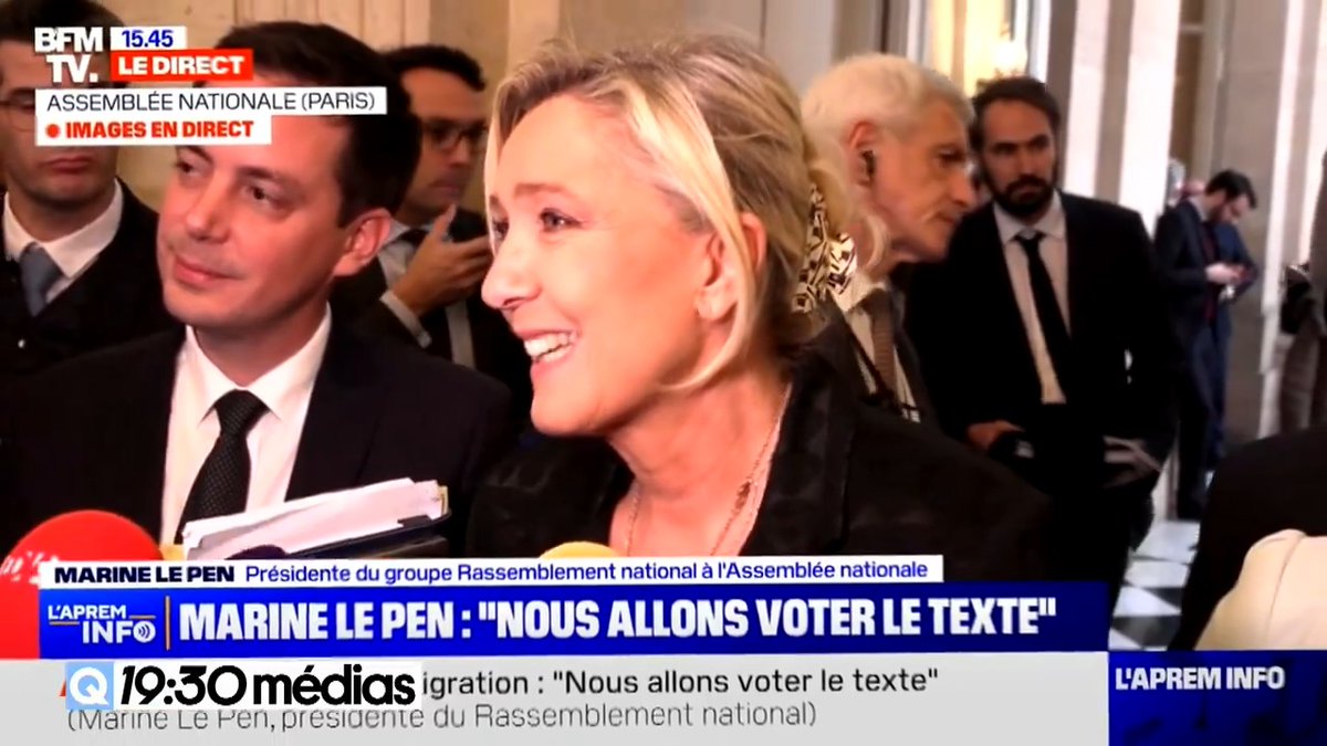 Ce soir, le RN jubile. Après toute cette pagaille parlementaire et médiatique, un accord à l’arraché a été trouvé sur le texte immigration. Mais à quel prix ? #Quotidien