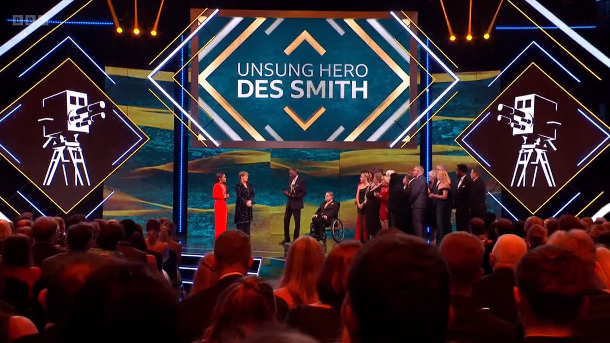 Our Unsung Hero award winner is holding back the tears 🥹 Having helped found the Sheffield Caribbean Sports Club in 1986, Des Smith has made it his life's mission to support and raise up the people within his community. #BBCSPOTY